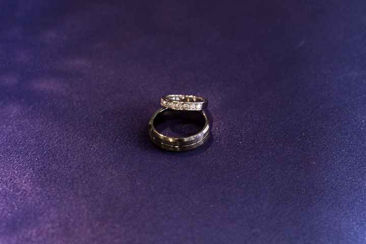 Picture of our rings before the wedding!!