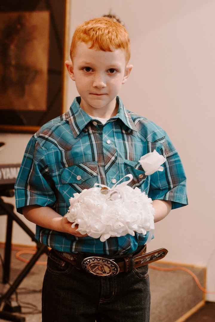 My youngest son the ring bearer!