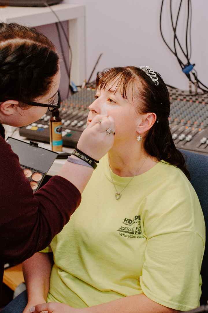 My make up getting done!