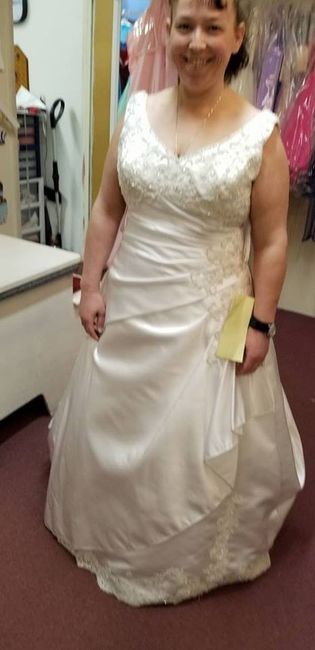 This is at my second dress fitting!!