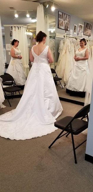 The back of my dress!!