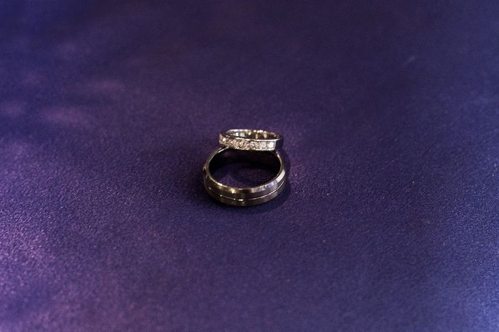 Picture of our rings before the wedding!!