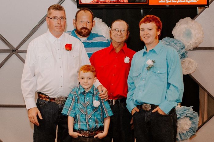 My husband, the boys, my dad, and my brother!!