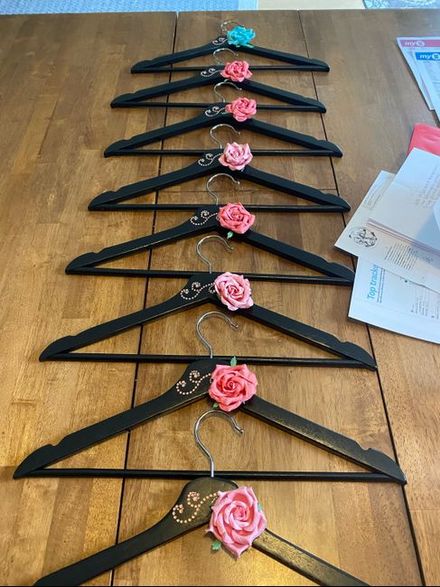 diy Bridesmaid Hangers and latest projects 1
