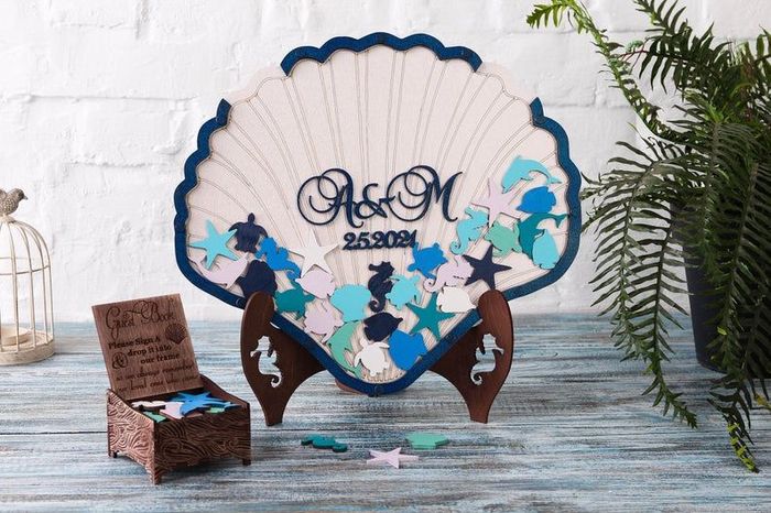 Coastal theme Guest Book options - 2
