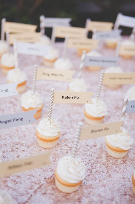 Edible escort cards: ideas 2