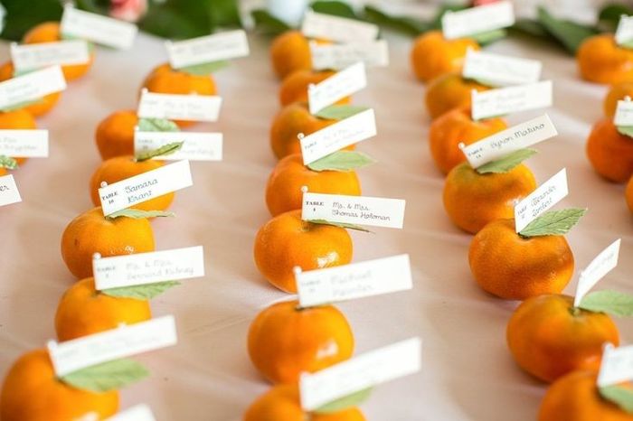 Edible escort cards: ideas 4