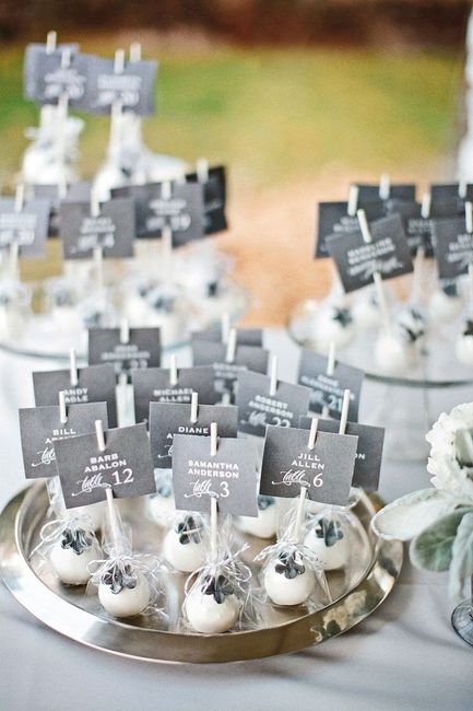 Edible escort cards: ideas 5