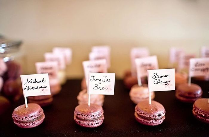 Edible escort cards: ideas 6