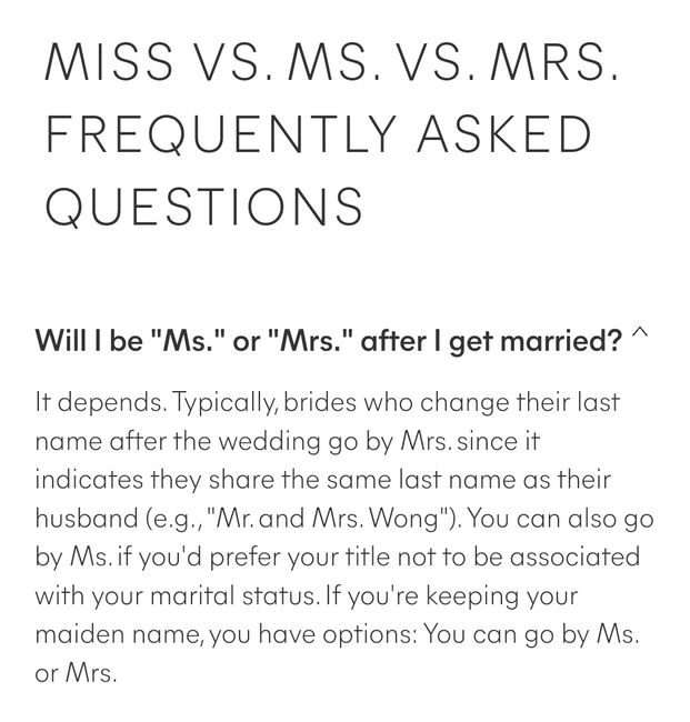 Name etiquette/rule 1