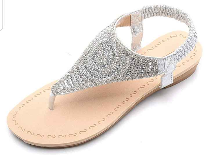 Flat sandal for beach wedding 1