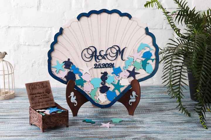 Coastal theme Guest Book options - 2