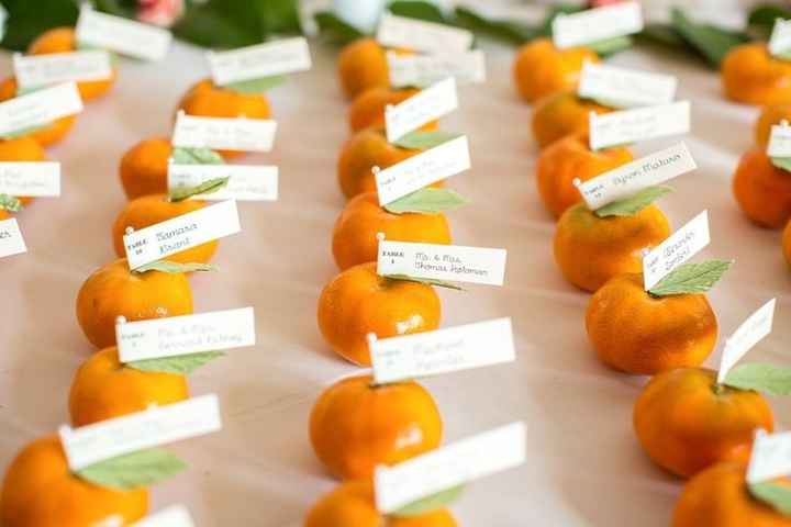 Edible escort cards: ideas - 4