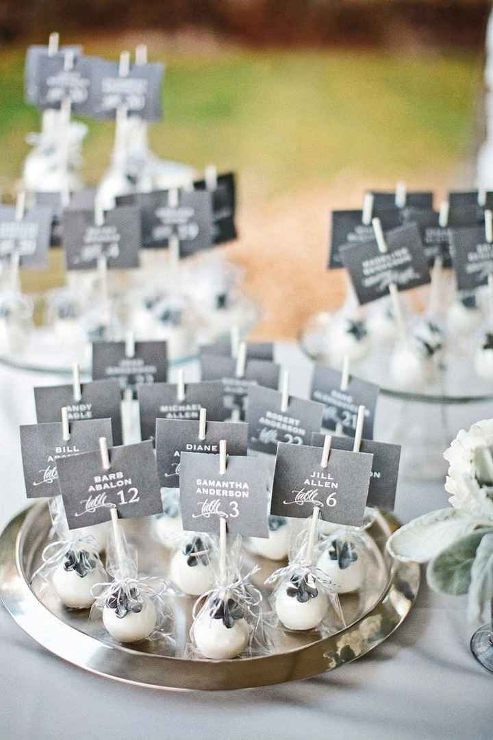Edible escort cards: ideas - 5