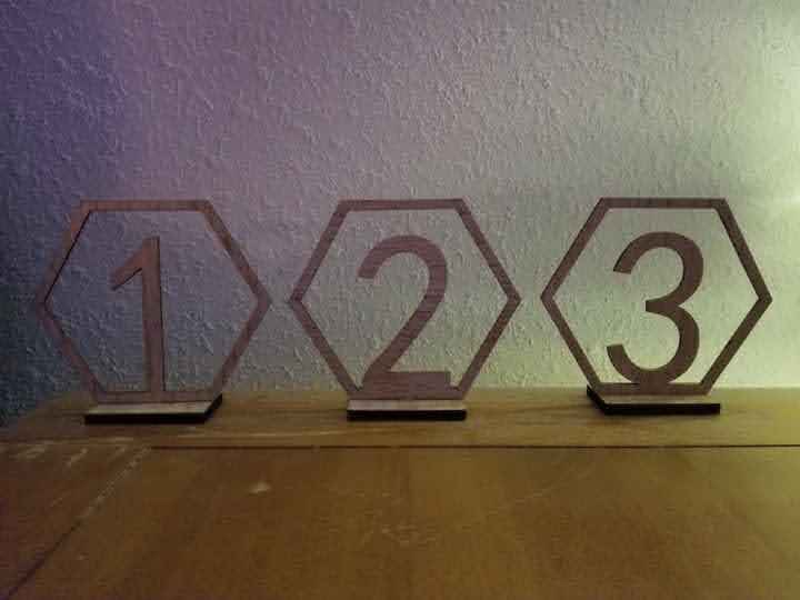 Table Numbers-show Me Yours - 1