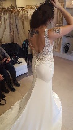 my wedding dress tattoos and all
