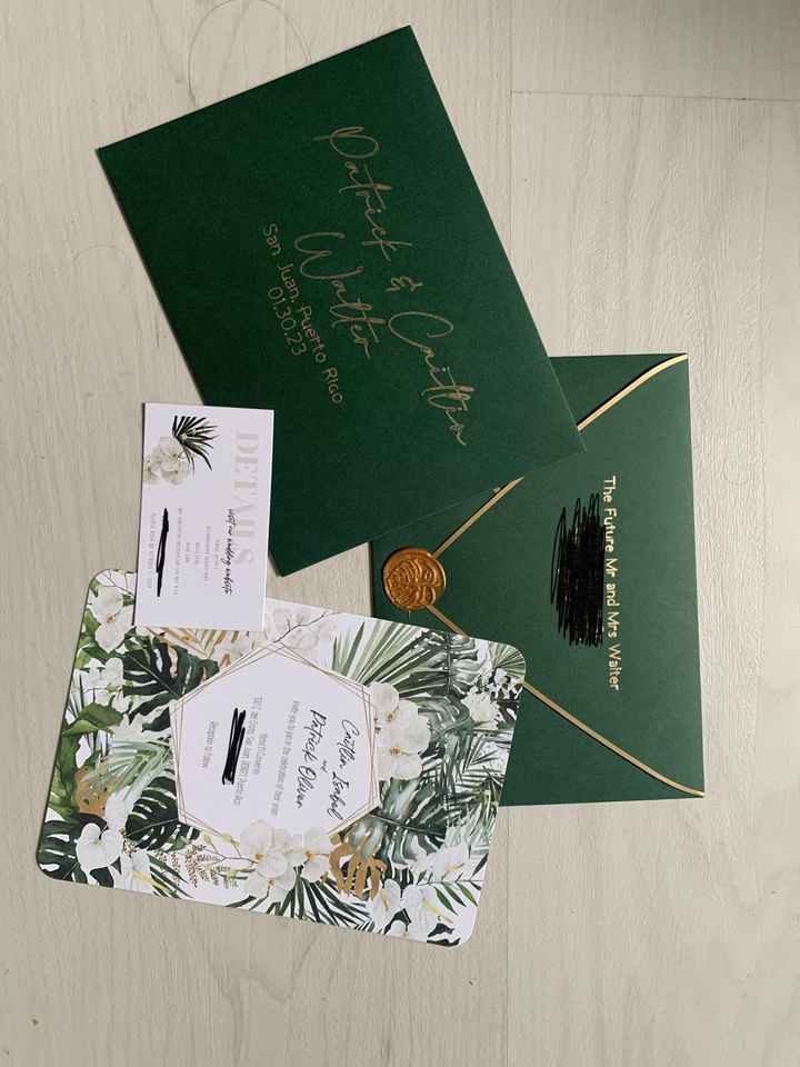 Save the dates and invites - 2