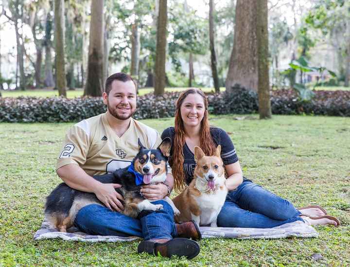 Engagement Photos are in! Featuring our Corgis