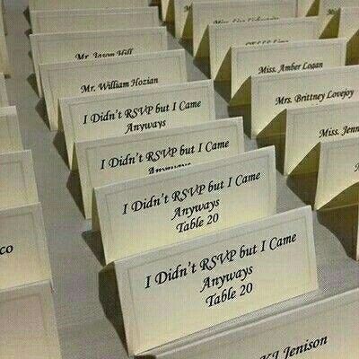 Showing up Without RSVPing?