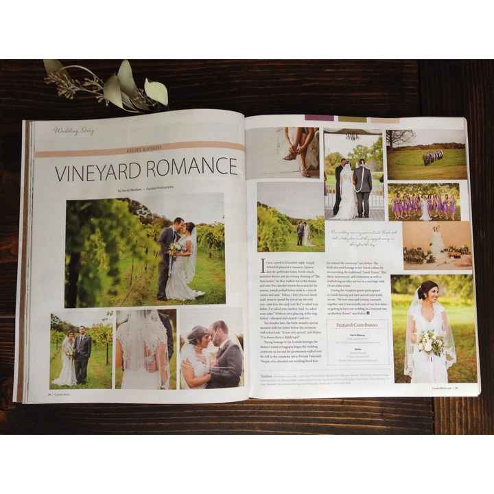 PICTURES!!! Our wedding got picked for Carolina Bride Magazine!!!!