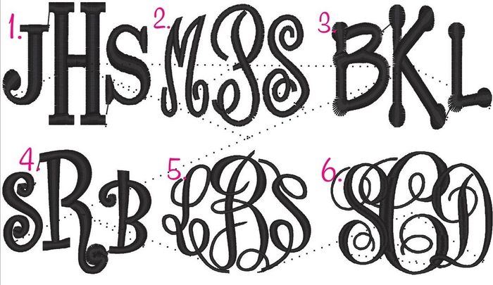 Monogram fonts