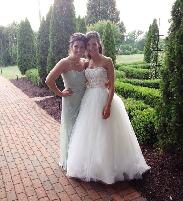 Tell me about/show me pix of when you were a bridesmaid!