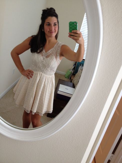 Show me your reception dress or non tradtional wedding dress, please. :)