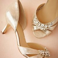 The brides shoes