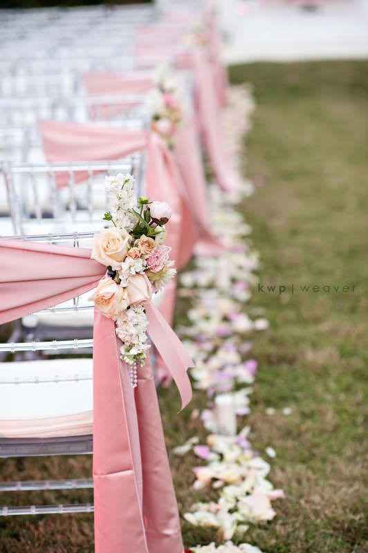 Inexpensive aisle/altar decor