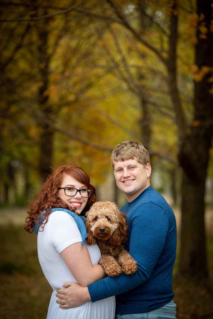 Dogs in engagement photos - 1