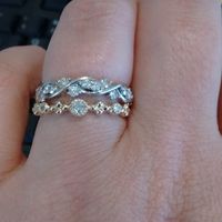 This is the wedding band and engagement ring together!