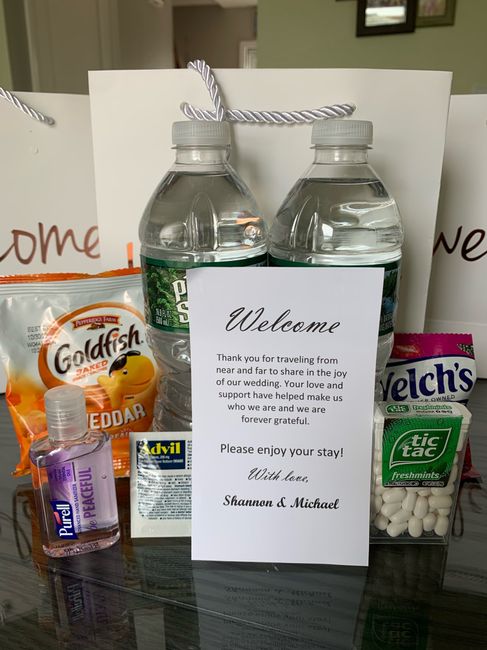 Wedding Welcome Bags / What did you put in them? How much did you spend? Where did you get them from