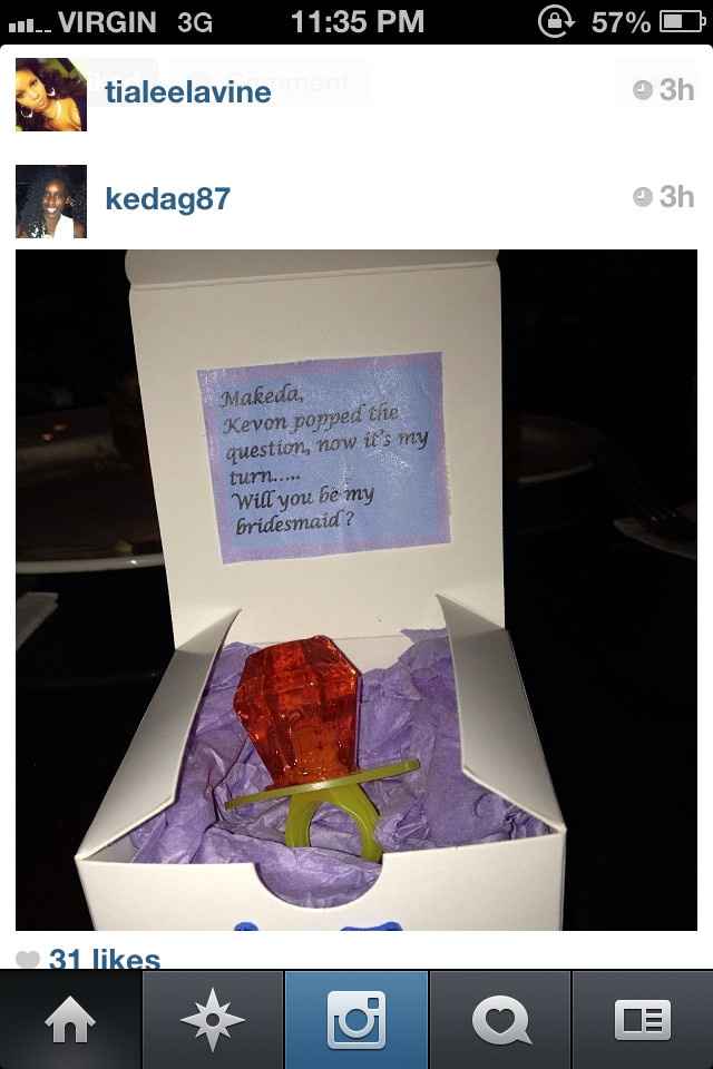 How did you ask your girls to be your bridesmaids?