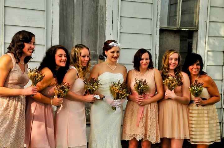 Tell me about/show me pix of when you were a bridesmaid!