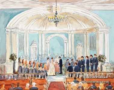 Live Painter at the Wedding