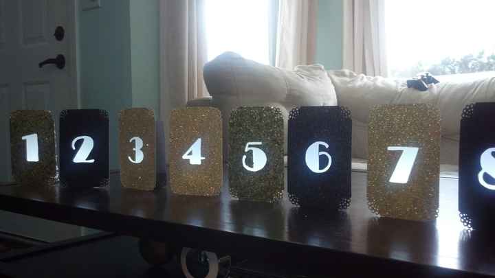 Unique table number ideas?