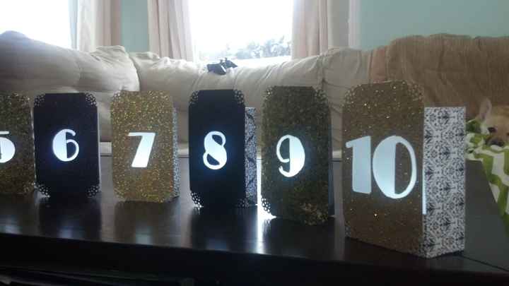 Table numbers! Show me yours!!