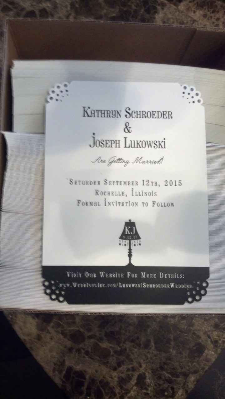 A Cheap Way to Liven Up your Invites/Save the Dates
