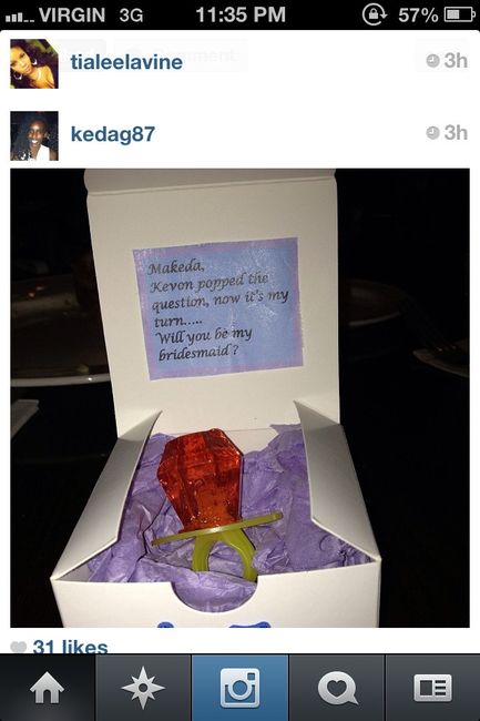 How did you ask your girls to be your bridesmaids?