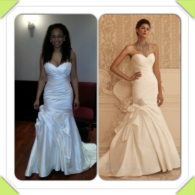 Model in the dress vs. you in the dress