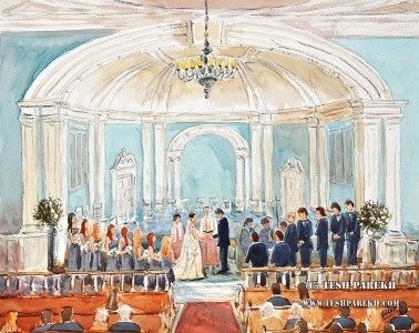 Live Painter at the Wedding