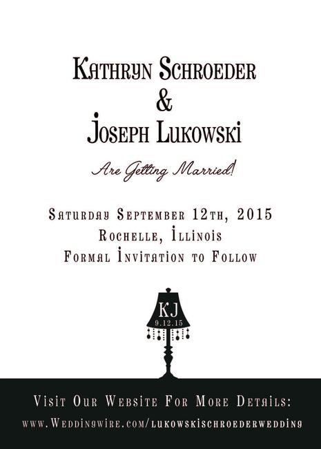 Save the Dates (Thoughts?)