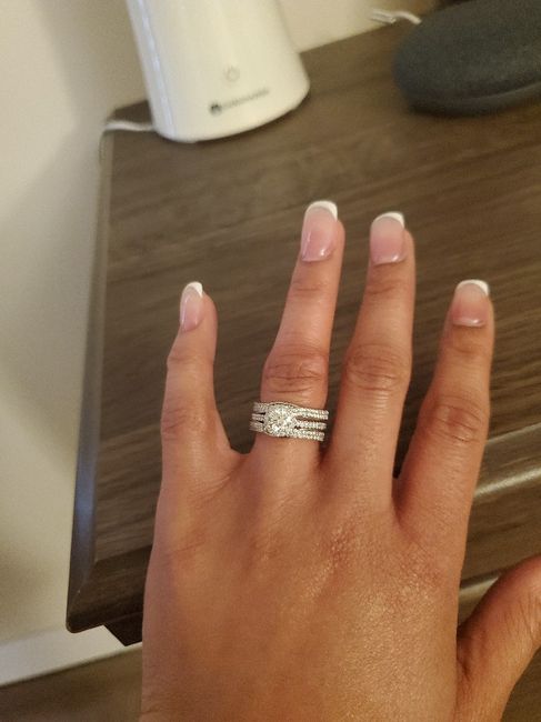 i got my wedding band! Show me your beautiful rings! 7
