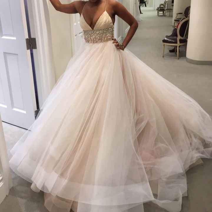 Pink wedding dress