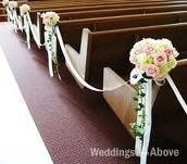 I need decoration ideas for our new ceremony venue, something besides those ball things! **pix**