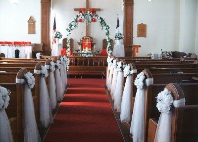 I need decoration ideas for our new ceremony venue, something besides those ball things! **pix**
