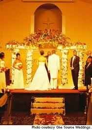 I need decoration ideas for our new ceremony venue, something besides those ball things! **pix**