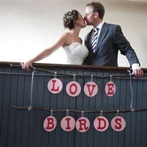 How do you make the Love Birds banner
