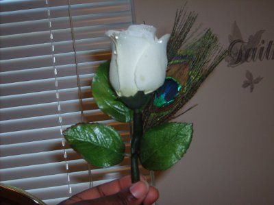 My diy wedding banner & boutonniere