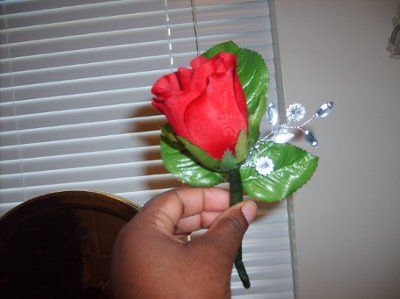 My diy wedding banner & boutonniere